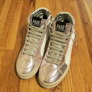 P448 high top skate sneaker